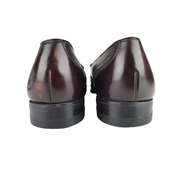 Florsheim Mens Dark Brown 30495 Almond Toe Slip On Loafer Shoes Size 10.5 D - Picture 5 of 9